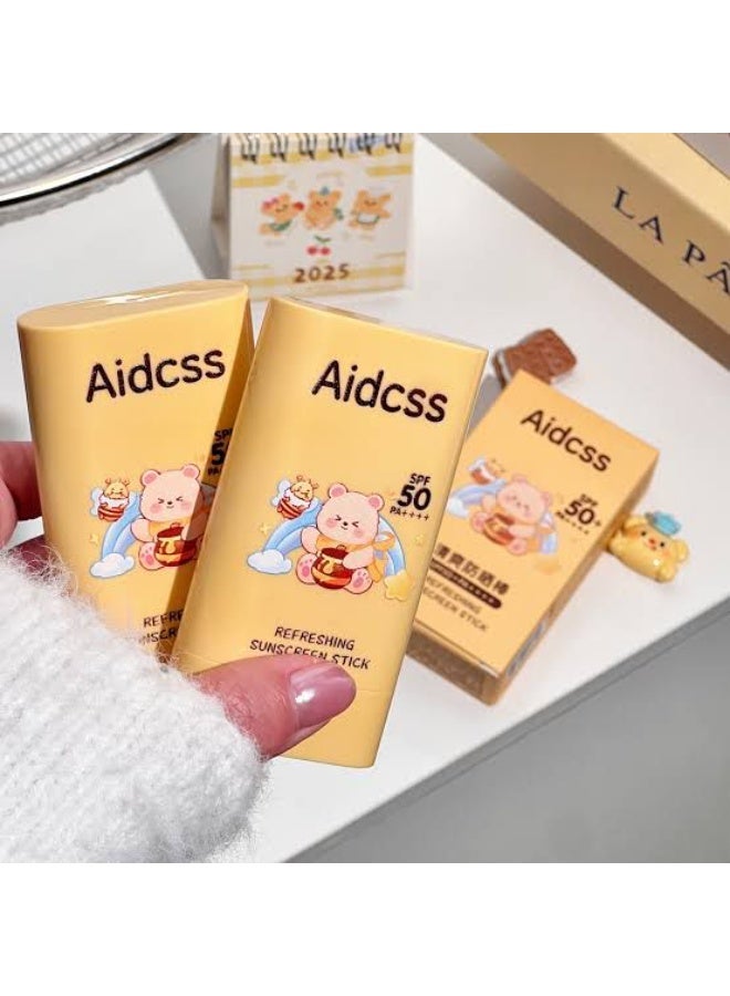 AIDCSS SUNSCREEN STICK SPF 50+ NON-STICKY -WATERPROOF -20g - Image 4